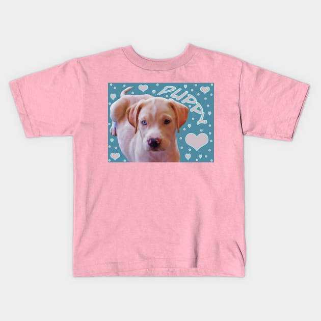 Puppy Love Kids T-Shirt by PandLCreations